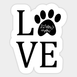 Cat paw print Sticker